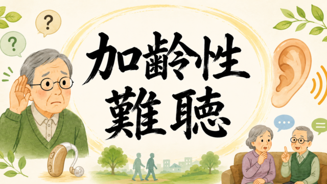 耳が遠くなった高齢者