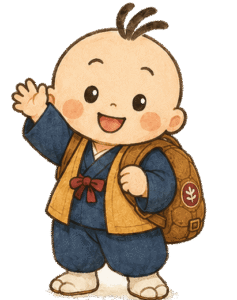 おたっしゃブログの案内キャラクター ぴんかめ
